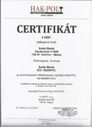 Certifikát HAK-POL