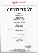Certifikát STEINHOF
